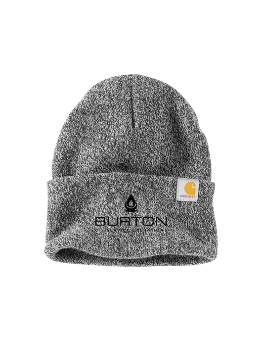 Carhartt Medium Grey Heather Watch Cap 2.0 w/Burton Oil Logo