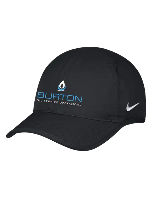 Nike Black Featherlight Cap w/Burton Oil Logo