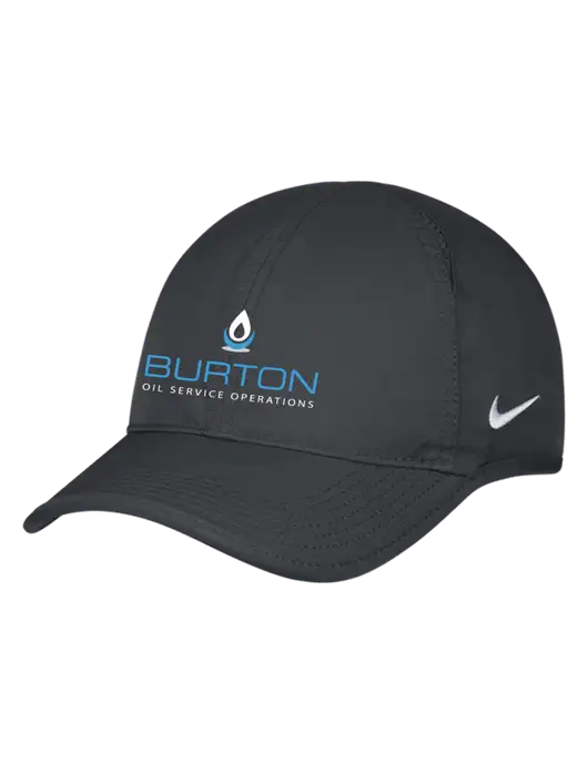 Nike Charcoal Featherlight Cap w/Burton Oil Logo