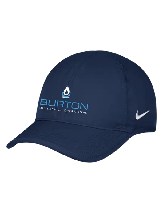 Nike Navy Featherlight Cap w/Burton Oil Logo