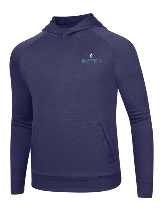 Tech True Navy Fleece Hooded Sweatshirt w/Burton Oil Logo