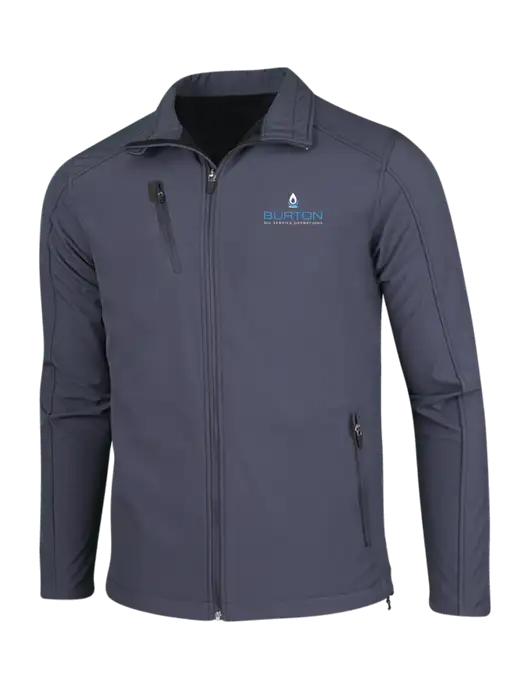 Dark Grey Welded Softshell Jacket w/Burton Oil Logo