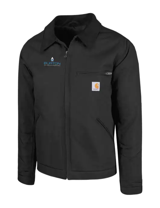 Carhartt Black Duck Detroit Jacket w/Burton Oil Logo
