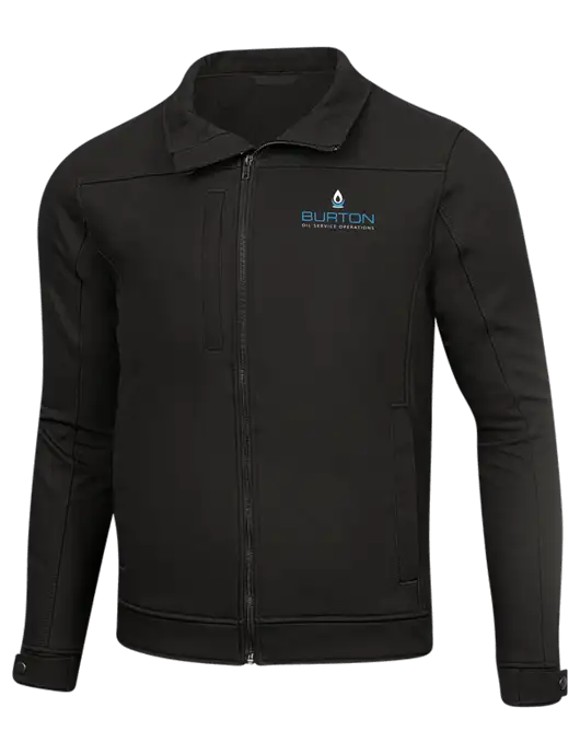 Cornerstone Black Duck Bonded Soft Shell Jacket w/Burton Oil Logo