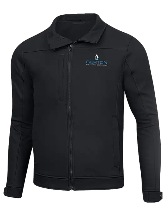 Cornerstone Charcoal Duck Bonded Soft Shell Jacket w/Burton Oil Logo