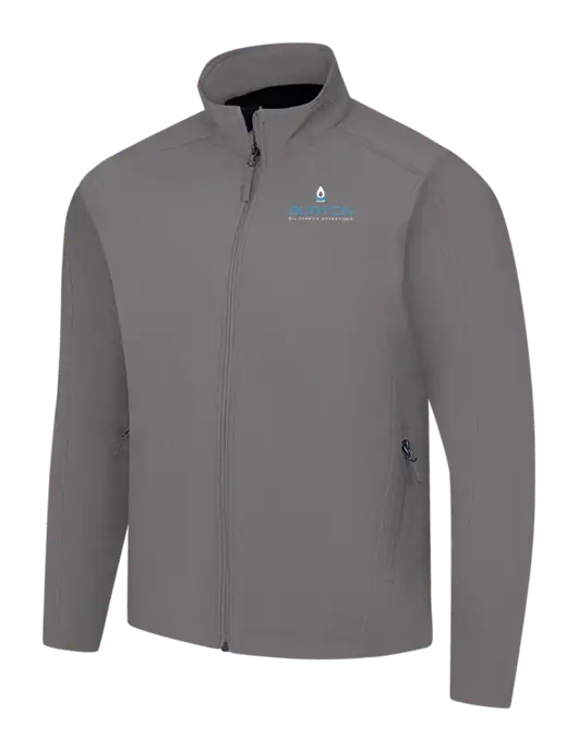 Medium Grey Core Soft Shell Jacket w/Burton Oil Logo