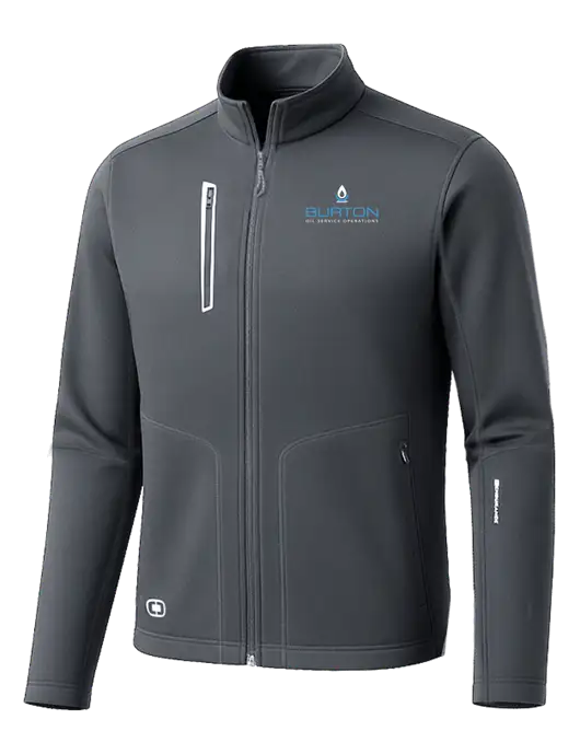 OGIO Dark Grey Endurance Fulcrum Full-Zip w/Burton Oil Logo