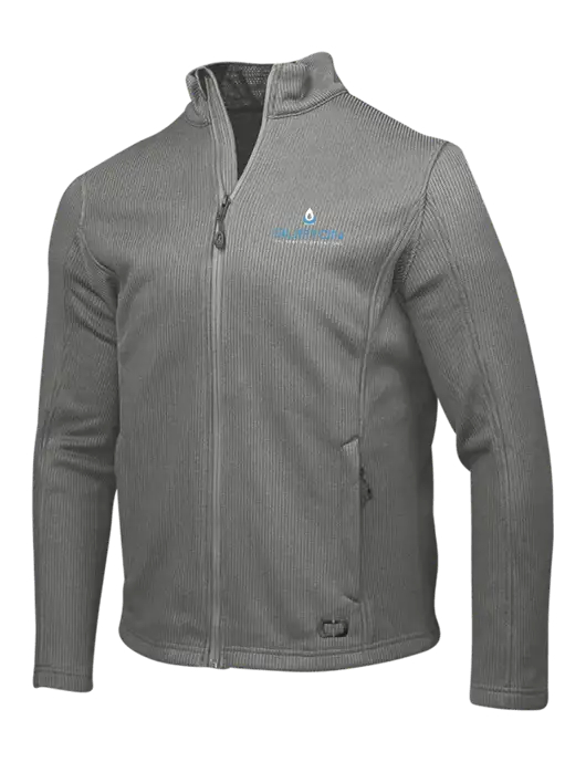 OGIO Medium Grey Grit Fleece Jacket w/Burton Oil Logo