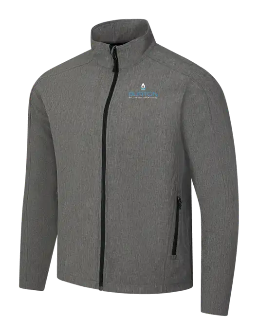 Medium Grey Heather Core Soft Shell Jacket w/Burton Oil Logo