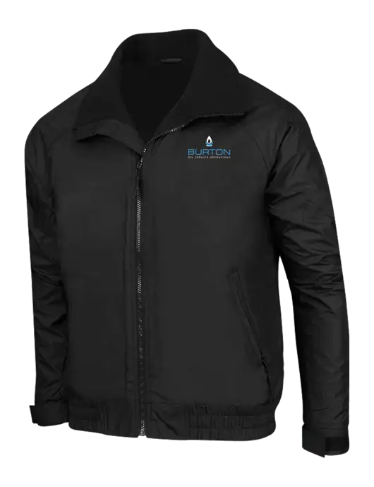 True Black/True Black Classic Competitor Jacket w/Burton Oil Logo