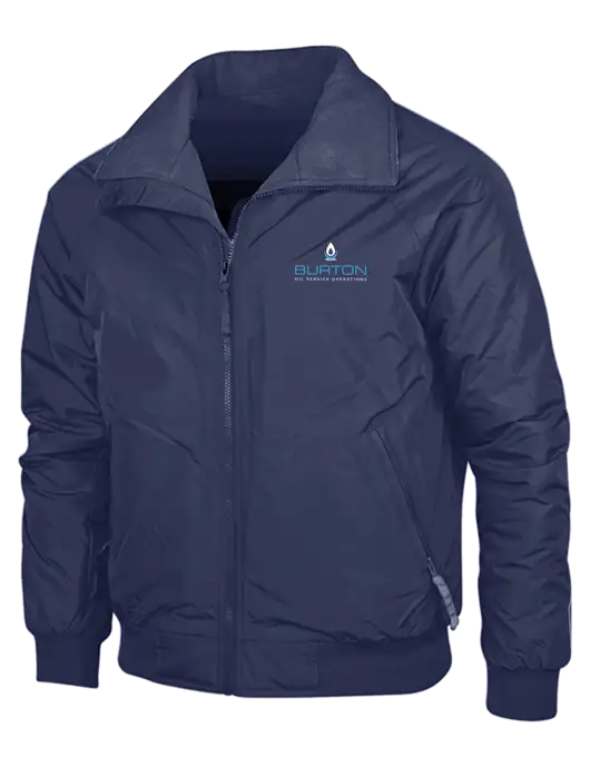 Navy/Navy Classic Challenger Jacket w/Burton Oil Logo