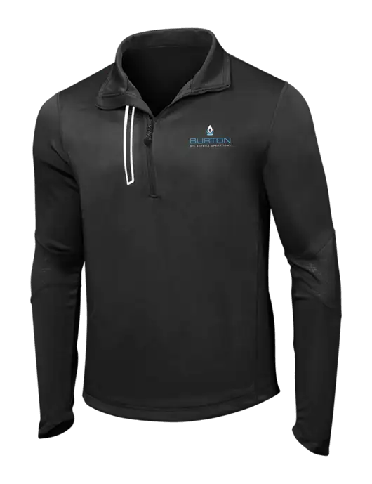 OGIO Blacktop Endurance Fulcrum 1/4 Zip w/Burton Oil Logo