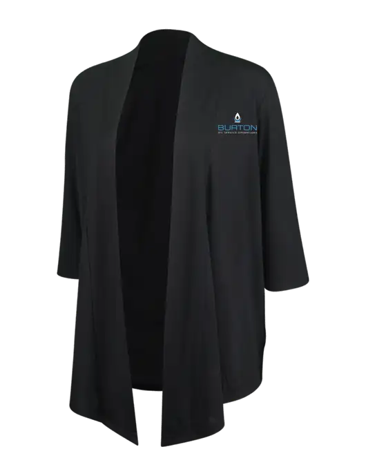 Black Womens Concept Shrug w/Burton Oil Logo