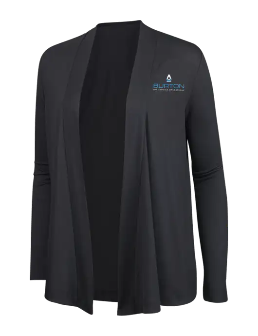 Smoke Grey Womens Concept Cardigan w/Burton Oil Logo