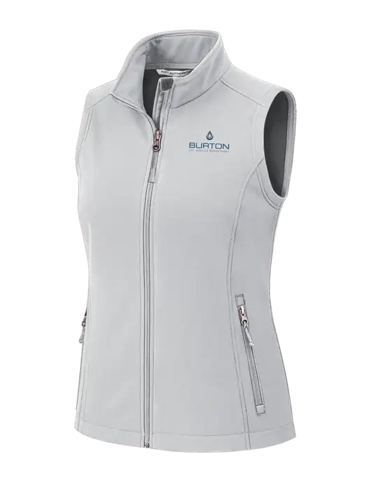 Marshmellow Womens Core Soft Shell Vest w/Burton Oil Logo