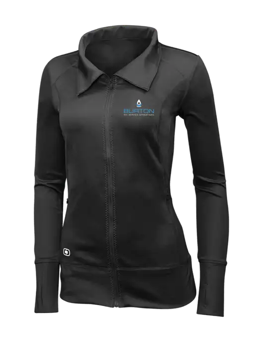 OGIO Blacktop Womens Endurance Fulcrum Full-Zip w/Burton Oil Logo