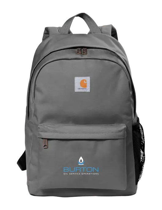 Carhartt Grey Canvas Backpack w/Burton Oil Logo