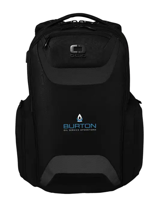 OGIO Black Charcoal Connected Pack w/Burton Oil Logo