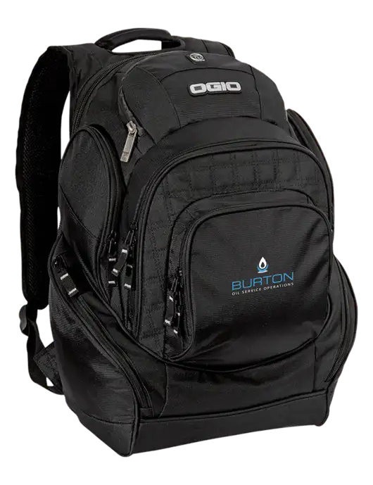 OGIO Black Mastermind Pack w/Burton Oil Logo