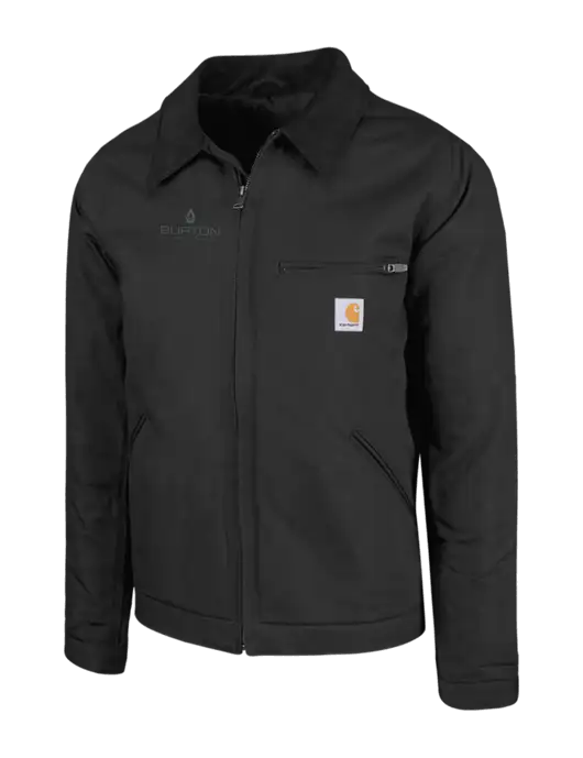 Carhartt Black Duck Detroit Jacket w/Burton Oil Logo