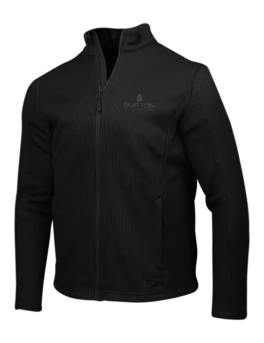 OGIO Blacktop Grit Fleece Jacket w/Burton Oil Logo