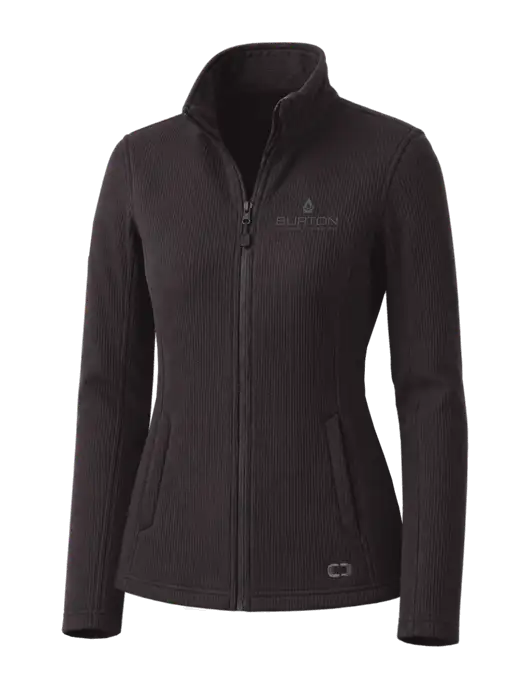 OGIO Blacktop Womens Grit Fleece Jacket w/Burton Oil Logo